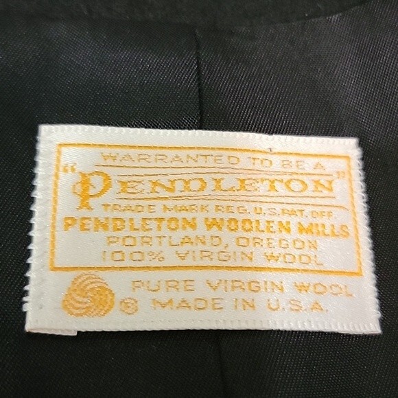 PENDLETON Vintage Virgin Wool Button Front Blazer size 14 - Picture 5 of 6